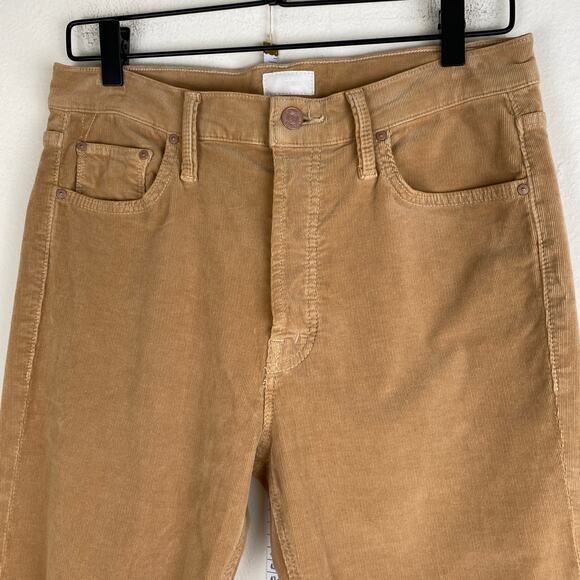 Mother Tomcat Corduroys Size 29 Hopscotch Cafe Spice Tan Ankle Jeans Pant Casual - Picture 7 of 14